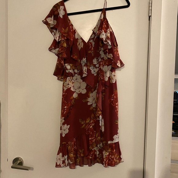 Nicholas Women's Red Celeste Ruffle Mini Dress - Picture 3 of 3